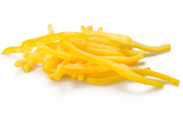 FROZEN IQF YELLOW PEPPER STRIPS