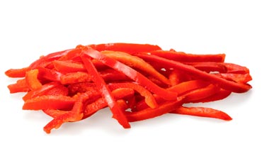 FROZEN IQF RED PEPPER SLICES